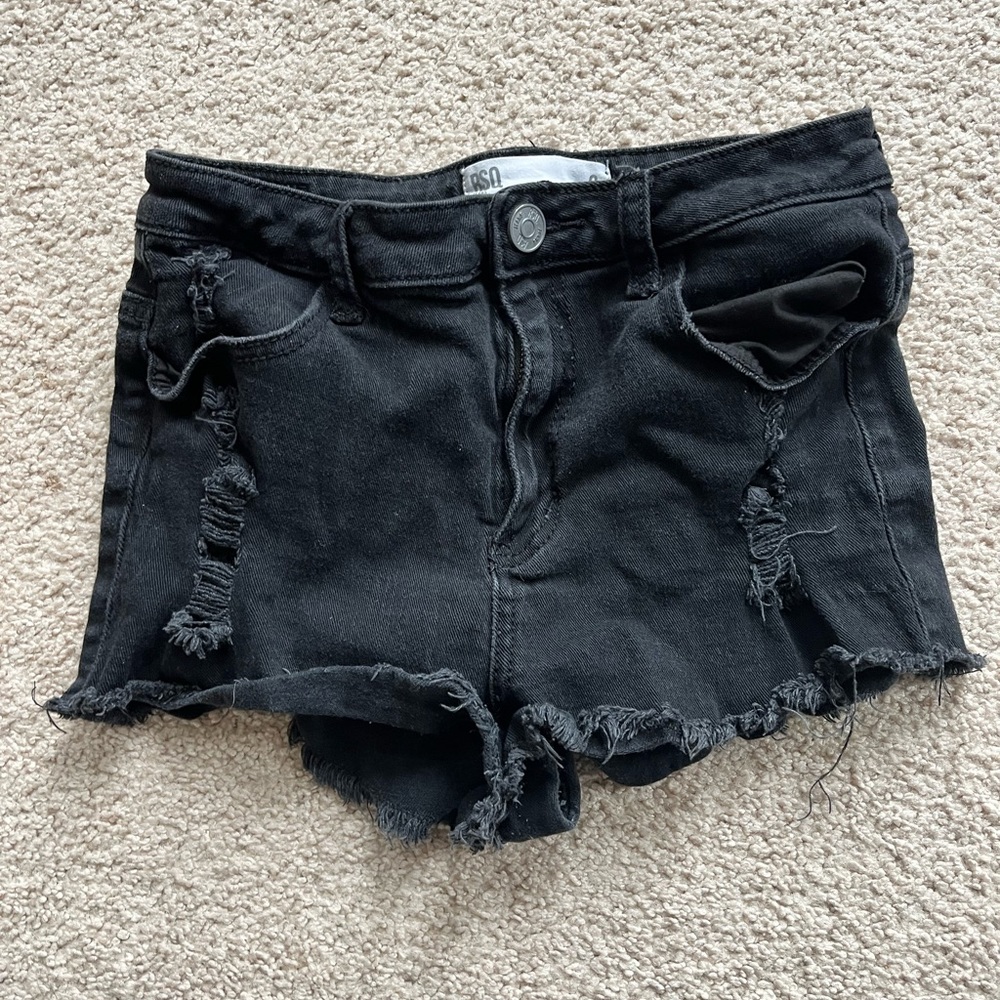 RSQ Black Jean Shorts